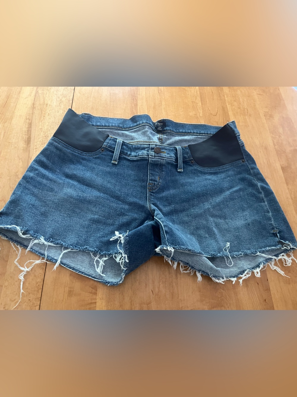 J. Crew Light Blue Denim Shorts with Contrast Stitching